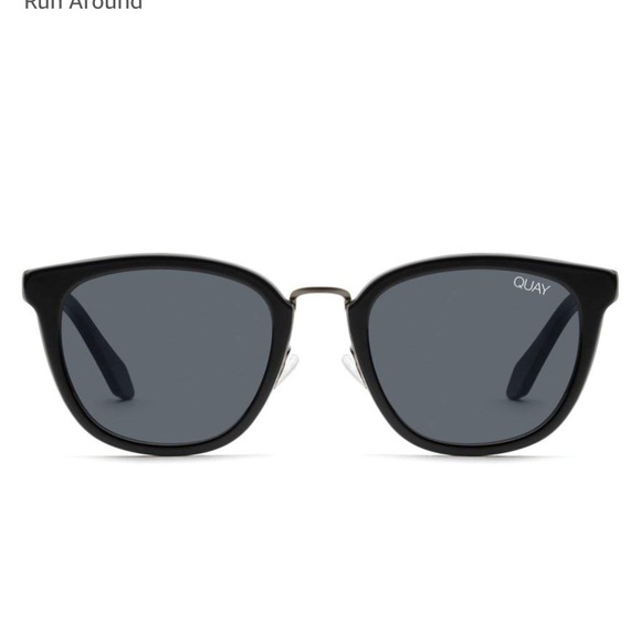 Quay Run Around Black Smoke Sunglasses - Picture 2 of 5